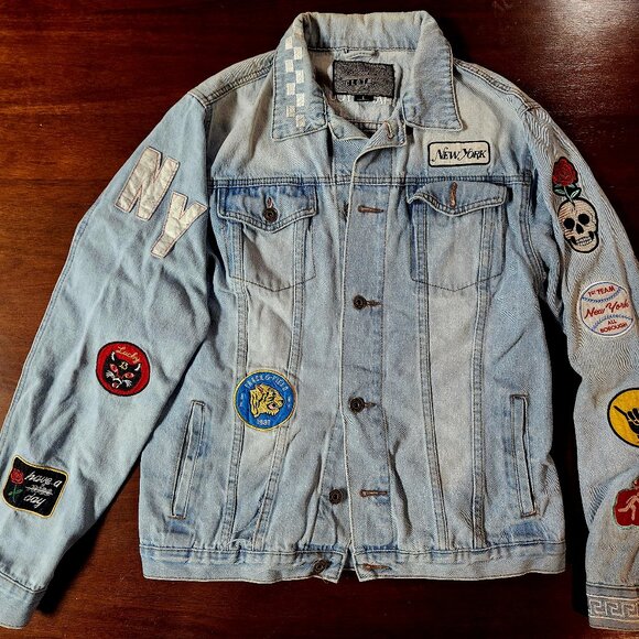 Men's Large Brooklyn Cloth Denim Jacket - Picture 1 of 5